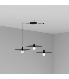 Plat Cluster Pendant Ceiling Light Black-1