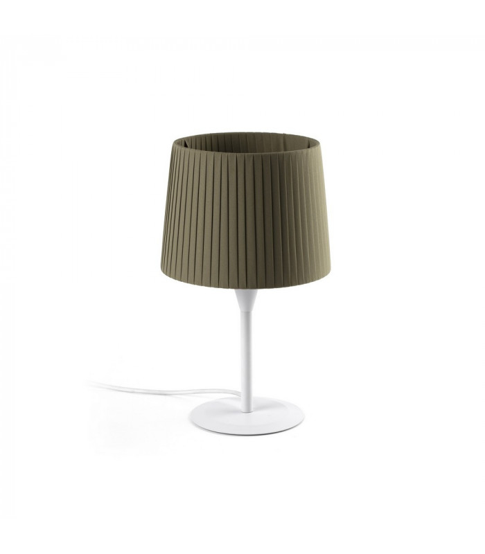 Samba Table Lamp Round Tapered Green-1