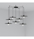 Plat Cluster Pendant Ceiling Light Black-1