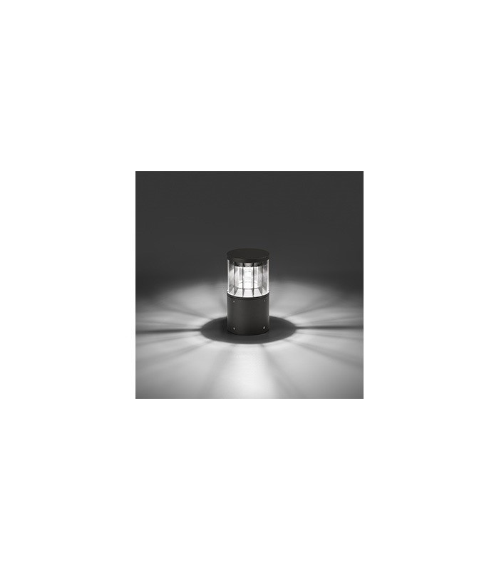 Screen Integrated LED Pedestal Light Outdoor Ground Light Grey-3
