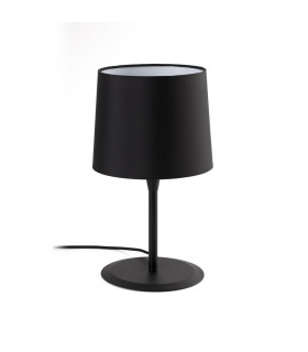 Conga Table Lamp Round Tapered Black-1
