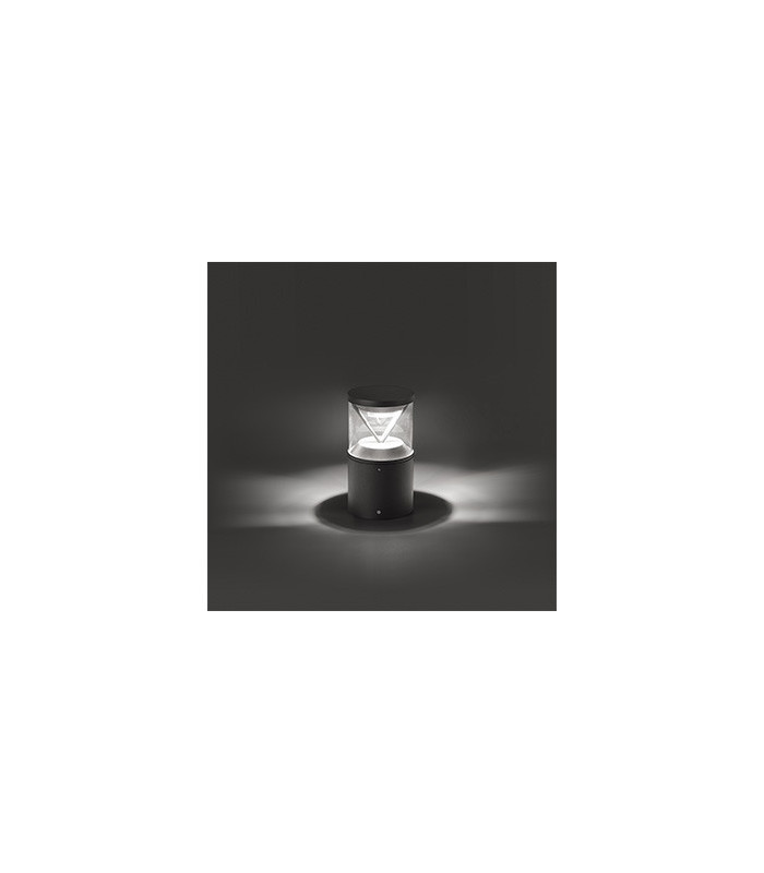Rush Integrated LED Pedestal Light Outdoor Ground Light Grey-3