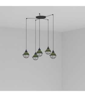 Claire Cluster Pendant Ceiling Light Green-1