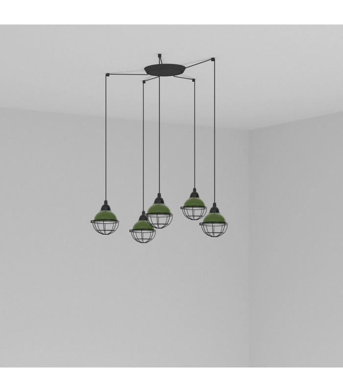 Claire Cluster Pendant Ceiling Light Green-1