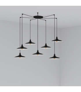 Lang Cluster Pendant Ceiling Light Black-1