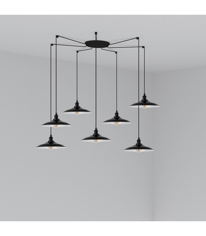 Lang Cluster Pendant Ceiling Light Black-1