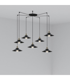 Marlin Cluster Pendant Ceiling Light Black-1