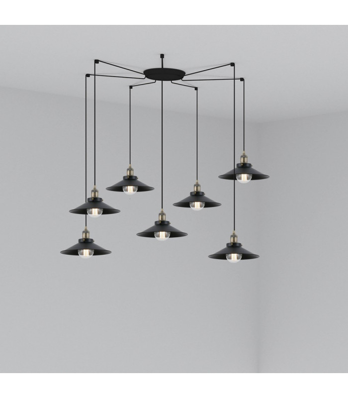 Marlin Cluster Pendant Ceiling Light Black-1