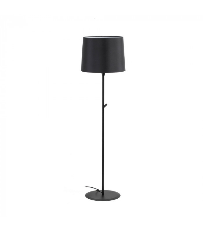 Conga Floor Lamp Round Tappered Shade Black-1