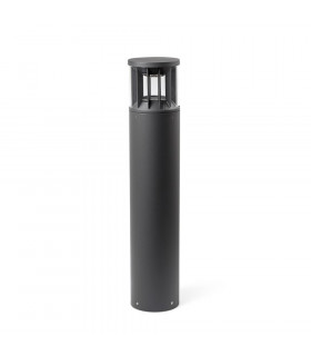 Screen Integrated LED Bollards Outdoor Ground Light Grey-1