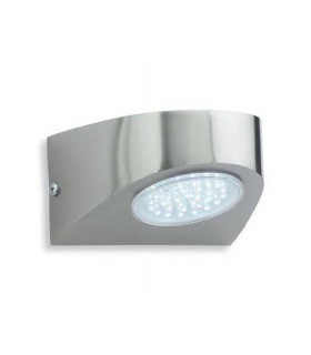 LED Outdoor Wall Light Stainless Steel, White IP44 - 1