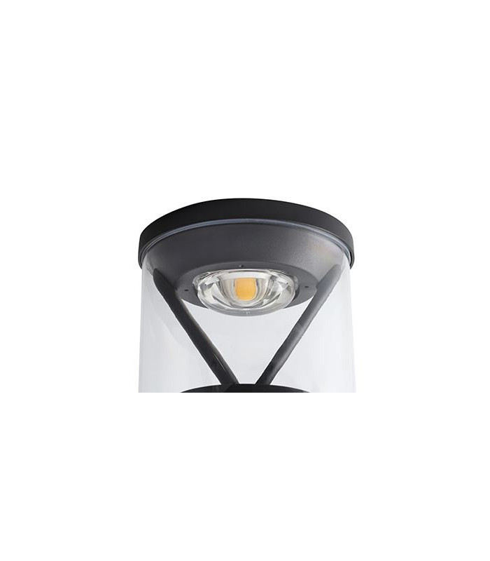 Rush Integrated LED Pedestal Light Outdoor Ground Light Grey-2