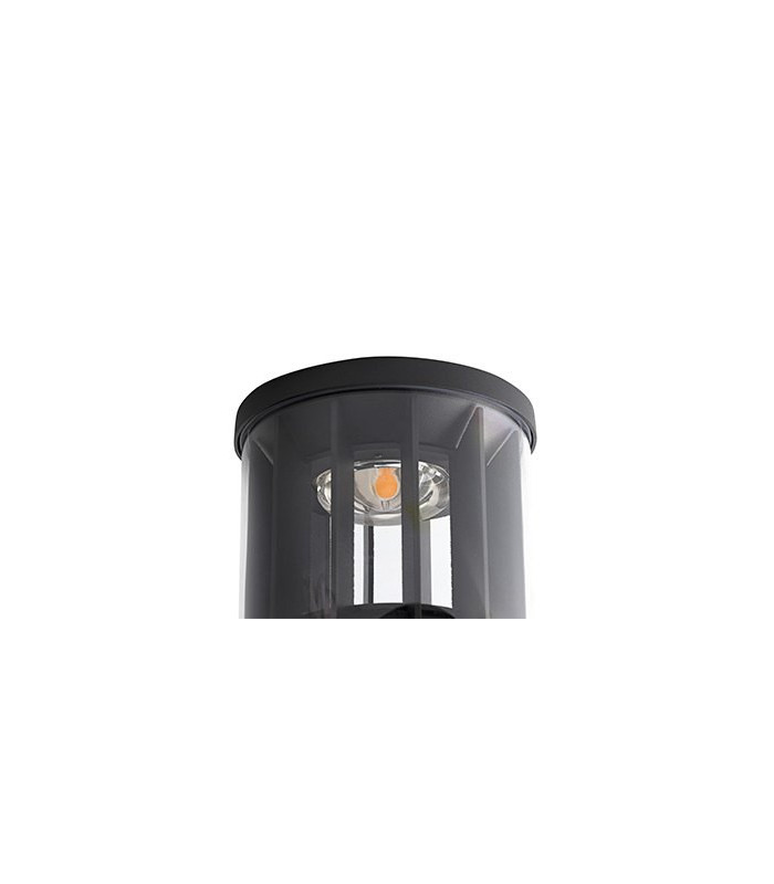 Screen Integrated LED Bollards Outdoor Ground Light Grey-2