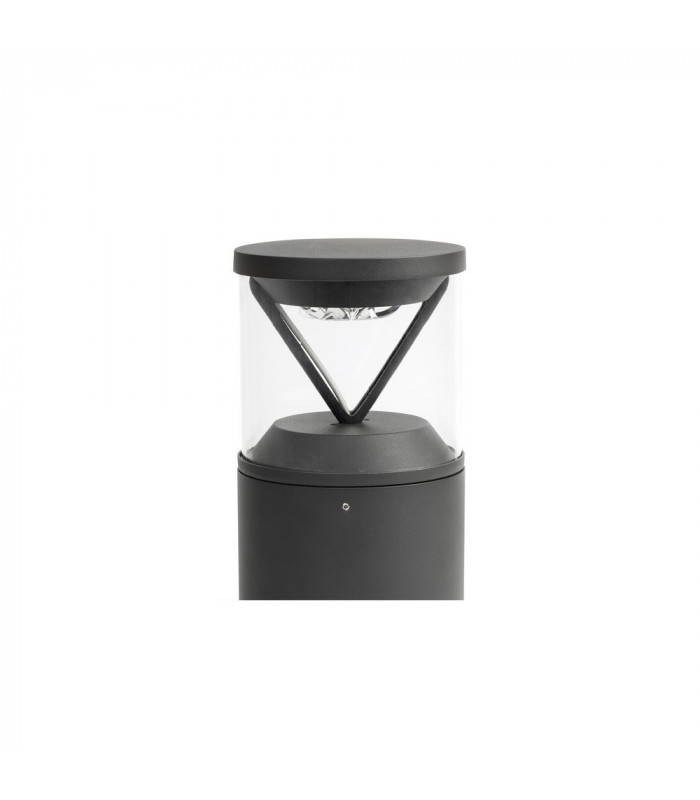 Rush Integrated LED Pedestal Light Outdoor Ground Light Grey-1