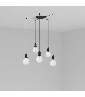 Art Cluster Pendant Ceiling Light Black-1