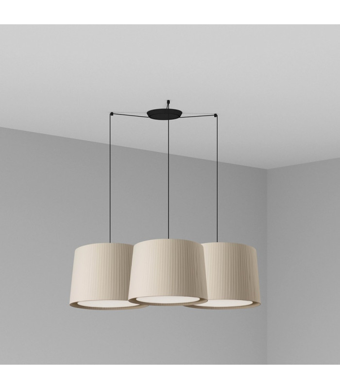 Samba Triple Cylindrical Cluster Drop Light Beige-1