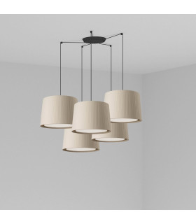 Samba Triple Cylindrical Cluster Drop Light Beige-1