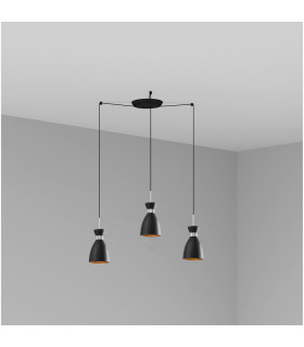 Retro Cluster Pendant Ceiling Light Black-1