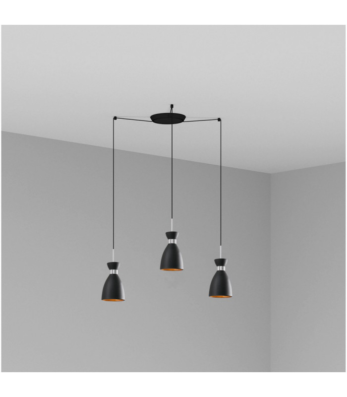 Retro Cluster Pendant Ceiling Light Black-1