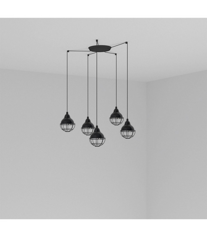 Claire Cluster Pendant Ceiling Light Black-1