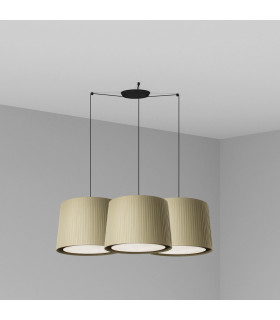 Samba Triple Cylindrical Cluster Drop Light Beige-1