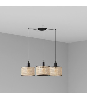 Mambo Triple Cylindrical Cluster Drop Light Beige-1