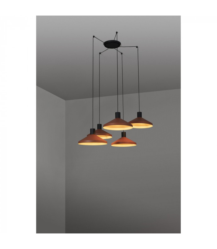 Kombo Cluster Pendant Ceiling Light Orange-1