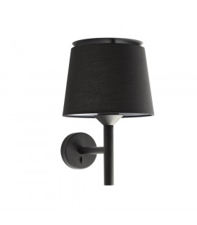 Savoy Wall Light with Shade Black-1