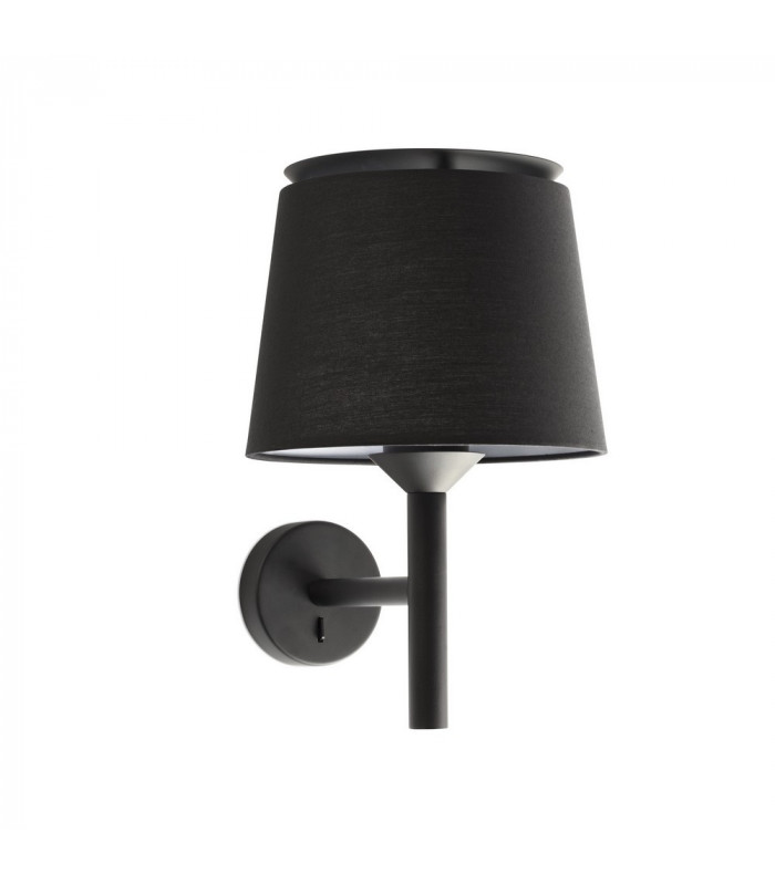 Savoy Wall Light with Shade Black-1