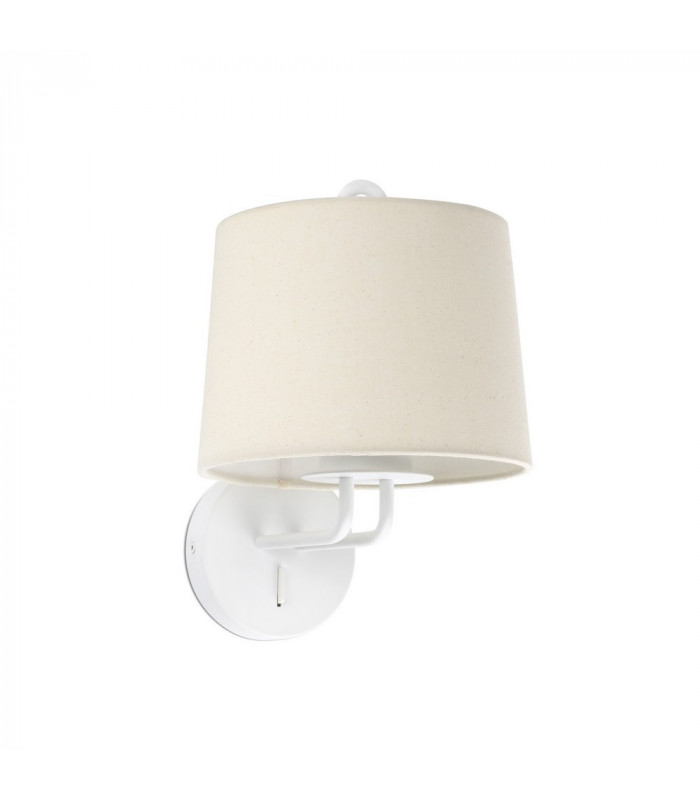 Montreal Wall Light with Shade White-1