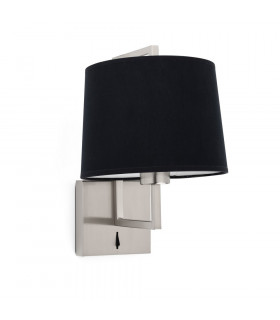 Frame Wall Light with Shade Nickel-1