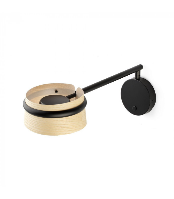Loop Integrated LED Wall Light Black-1