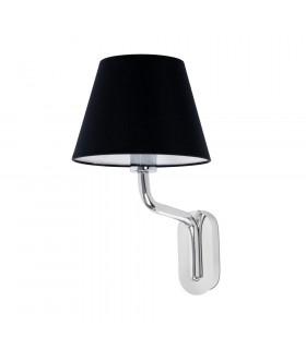 Eterna Wall Light with Shade Chrome-1