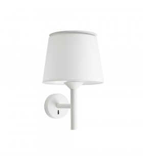 Savoy Wall Light with Shade White-1
