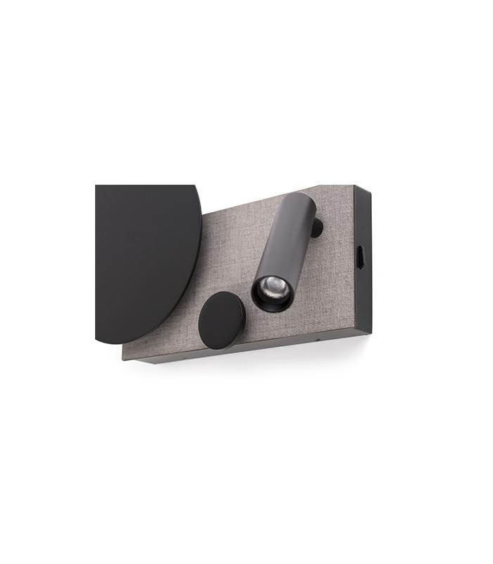 Klee Integrated LED Reading Light Wall Light Grey-3