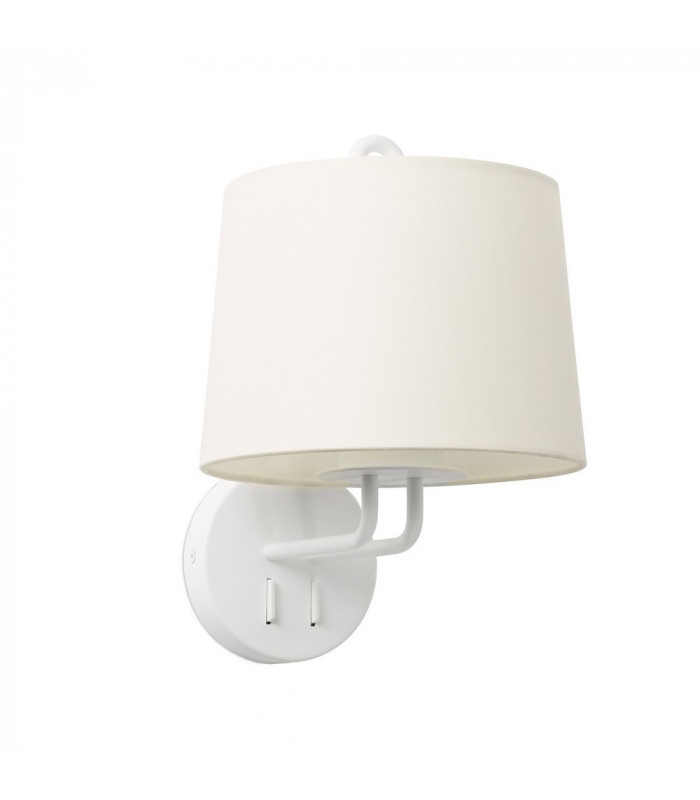 Montreal Wall Light with Shade White-1