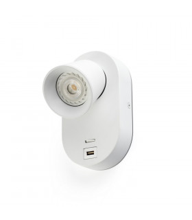 Corb Integrated LED Wall Spotlight Wall Light White-1