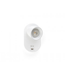 Corb Integrated LED Wall Spotlight Wall Light White-2