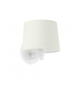 Conga Wall Light with Shade White-1