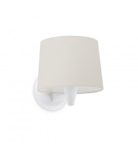 Conga Wall Light with Shade White-1