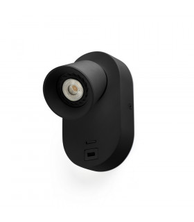 Corb Integrated LED Wall Spotlight Wall Light Black-1