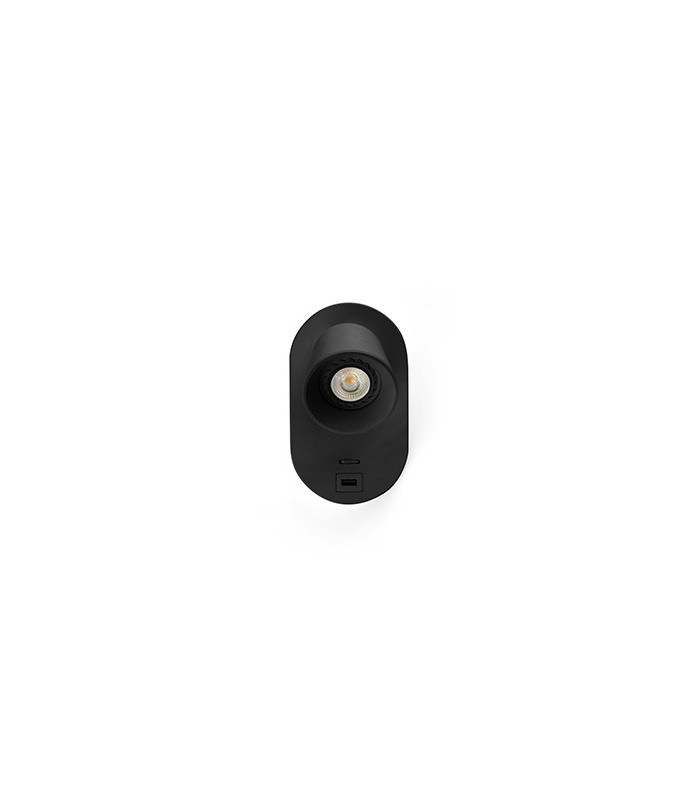 Corb Integrated LED Wall Spotlight Wall Light Black-3