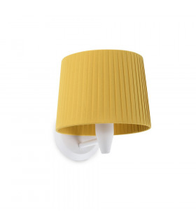 Samba Wall Light with Shade White-1