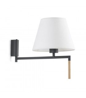Ron Wall Light with Shade Grey-1