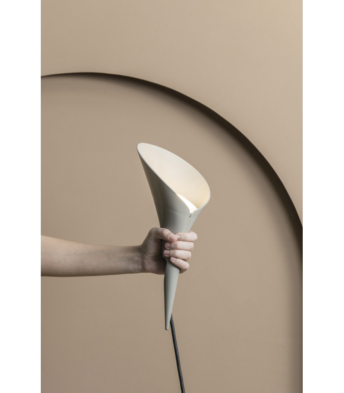 Leaf Grey Spike Lamp IP44-2