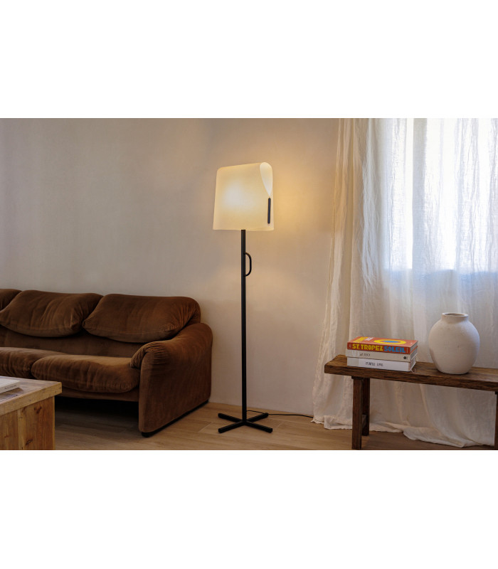 Luang Black Beige Floor Lamp-2