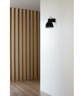 Venice Black Dome Wall Lamp-2