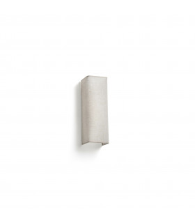 Otton Rectangle Linen Up Down Wall Lamp Vertical 2 Light-1