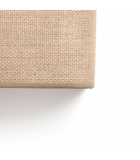 Otton Rectangle Jute Up Down Wall Lamp Vertical 2 Light-2