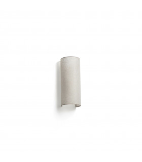Otton Round Linen Up Down Wall Lamp Vertical 2 Light-1